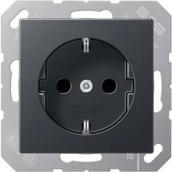 Scatola da incasso JUNG A 1520 BF ANM per prese Type F, versione nera