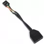 Silverstone G11303050-RT - USB 3.0 - USB 2.0 - Maschio/femmina - nero (G11303050-RT)