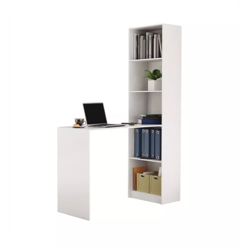 Topeshop R50 BIEL Z BIURKIEM scrivania per computer bianca