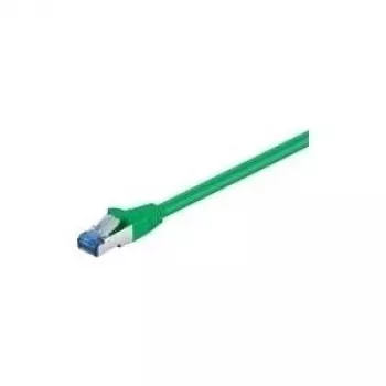 Cavo patch Wentronic Goobay CAT 6a, S/FTP (PiMF), verde, 0,5 m – LSZH senza alogeni, rame (93660)