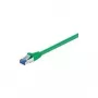 Cavo patch Wentronic Goobay CAT 6a, S/FTP (PiMF), verde, 0,5 m – LSZH senza alogeni, rame (93660)