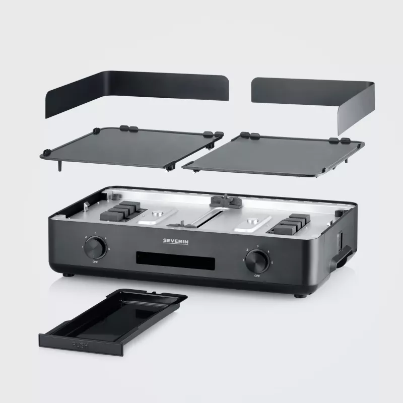 Grill a contatto Severin PG 8569 2200 W nero alluminio plastica