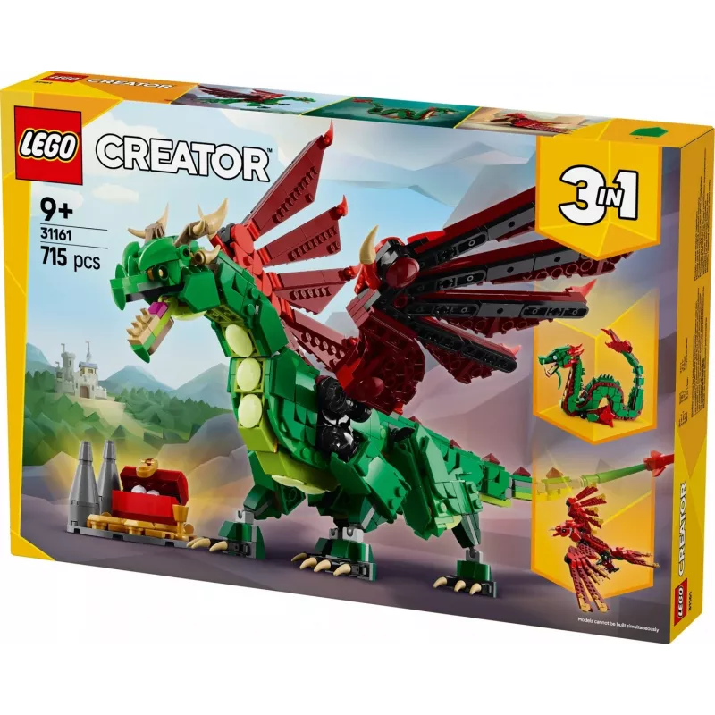 LEGO CREATOR 3 IN 1 31161 Drago medievale