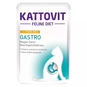 Cibo umido per gatti Triton 85 g — gatti adulti, pollo e riso, in bustina