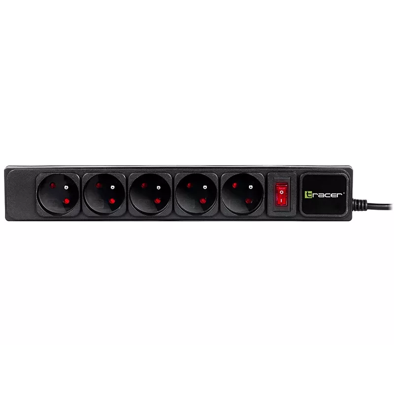 Tracer PowerGear nero 5 prese AC 1,5 m 2300 W
