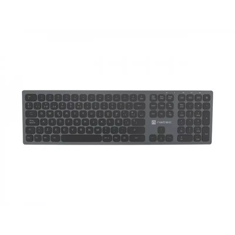 Tastiera universale NATEC NKL-1830 RF Wireless Bluetooth QWERTY spagnolo nero grigio