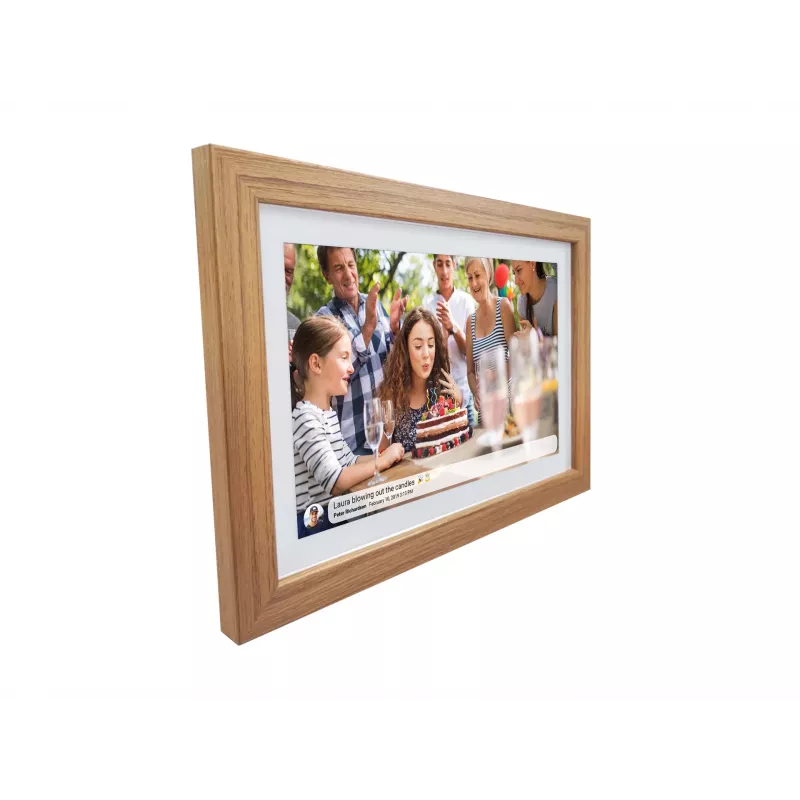 Denver cornice con FRAMEO 10.1 16GB legno chiaro