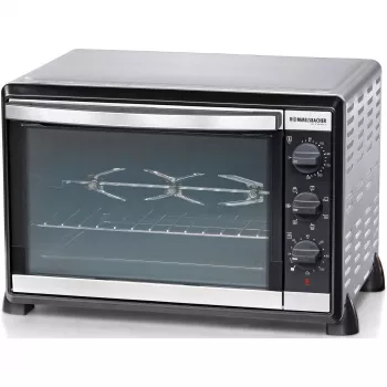Mini forno Rommelsbacher BG 1805/E acciaio inox – 42 L, 80–230 °C, 7 modalità, rotisserie