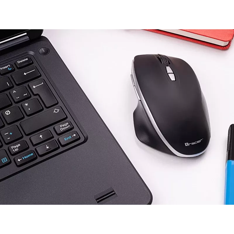Mouse ottico wireless TRACER 47425, nero, 1600 DPI
