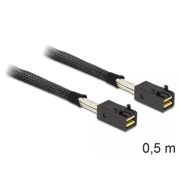 Delock – cavo SAS interno – SAS 6Gbit/s – 4x Mini SAS HD (SFF-8643) a 4x Mini SAS HD (SFF-8643) – 50 cm – per art. n.: 62703, 62704
