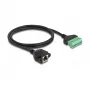 Cavo RJ45 DeLOCK Cat.6 presa su adattatore morsetti 1 m