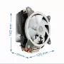 Dissipatore ad aria Gembird CPU-HURACAN-ARGB-X130 12 cm nero bianco
