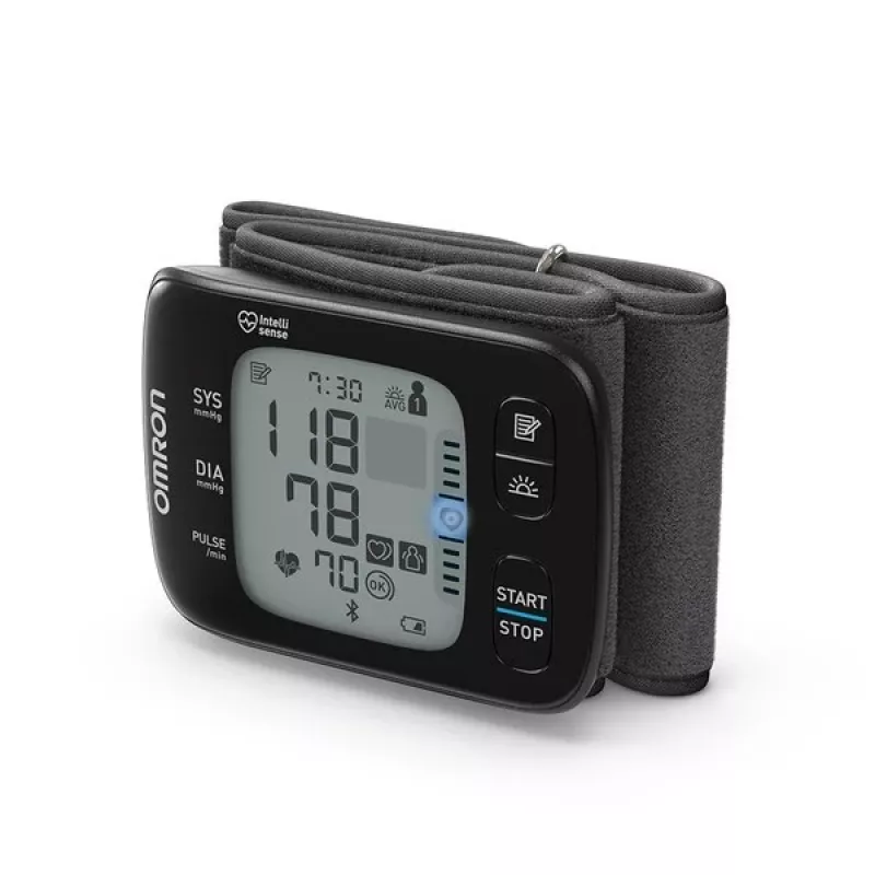 Omron RS7 Intelli IT misuratore di pressione da polso automatico 2 utenti
