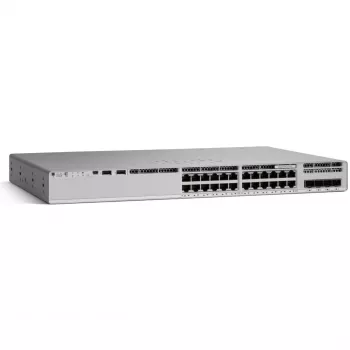 Cisco Catalyst 9200L Serie Switch 24 porte (24x 1G Base-T, 4x SFP) con 1x alimentatore 125W Network Essentials E