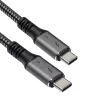 Cavo Akyga AK-USB-34 da USB-C a USB-C Thunderbolt 3, 40 Gbit/s, 100 W, 1,5 m, nero