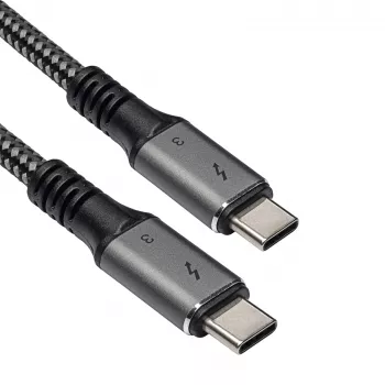 Cavo Akyga AK-USB-34 da USB-C a USB-C Thunderbolt 3, 40 Gbit/s, 100 W, 1,5 m, nero