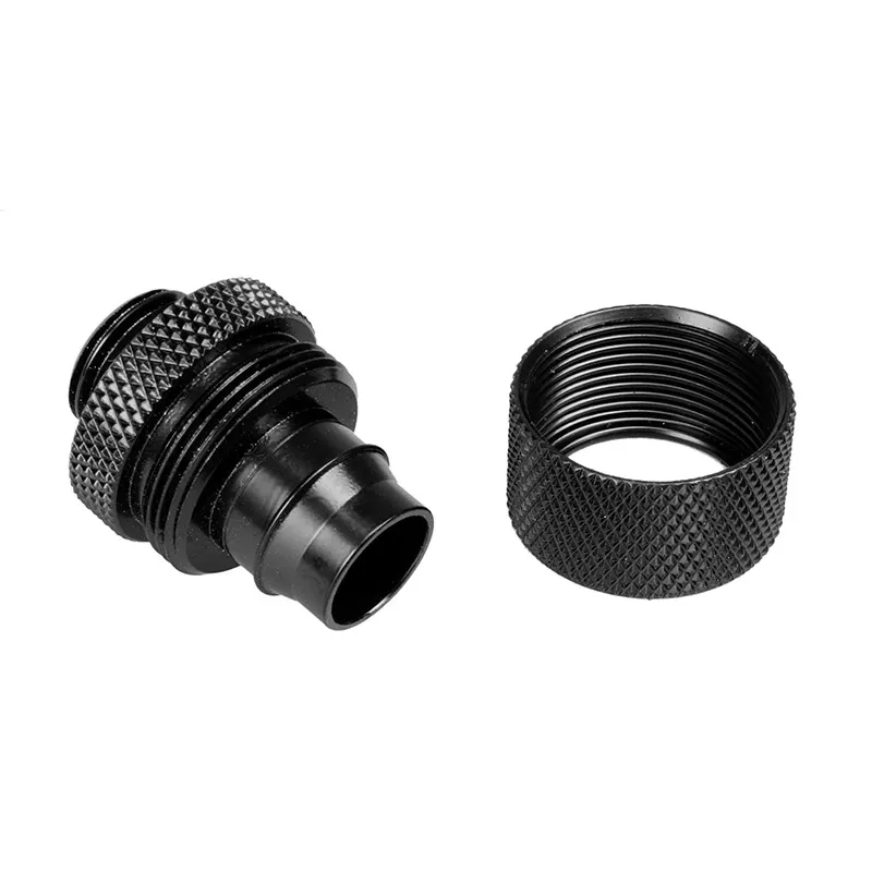 Raccordo a compressione Bitspower G1/4 maschio su 16/11 mm dritto — nero opaco