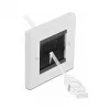 Piastra a parete DeLOCK 66491 bianco