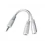 Splitter audio 3,5 mm / 10 cm bianco CCA-415W Gembird