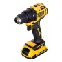 Avvitatore trapano a batteria DCD708D2T, 18Volt giallo/nero, 2x batteria Li-Ion 2,0 Ah, in TSTAK Box