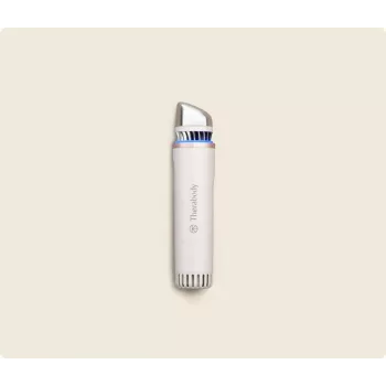 Therabody TheraFace Depuffing Wand dispositivo per la cura del viso con trattamento caldo e freddo, bianco
