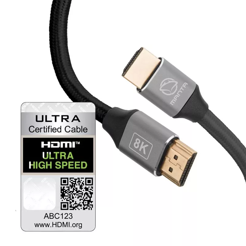 Cavo HDMI MANTA HDMI-1.5MC 1,5 m, supporta fino a 8K