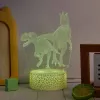 Lampada LED da tavolo MANTA SNL117RGB RGB 3D dinosauro decorazione luminosa