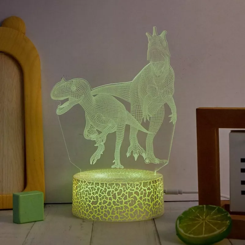 Lampada LED da tavolo MANTA SNL117RGB RGB 3D dinosauro decorazione luminosa