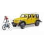 Giocattolo Jeep BRUDER 02543 per tema mountain bike e ciclisti, ABS, multicolore, da 4 anni