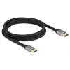 Cavo HDMI Delock Ultra High Speed 48 Gbps 8K 60 Hz grigio 2 m certificato