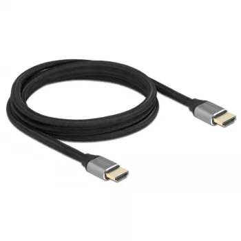 Cavo HDMI Delock Ultra High Speed 48 Gbps 8K 60 Hz grigio 2 m certificato