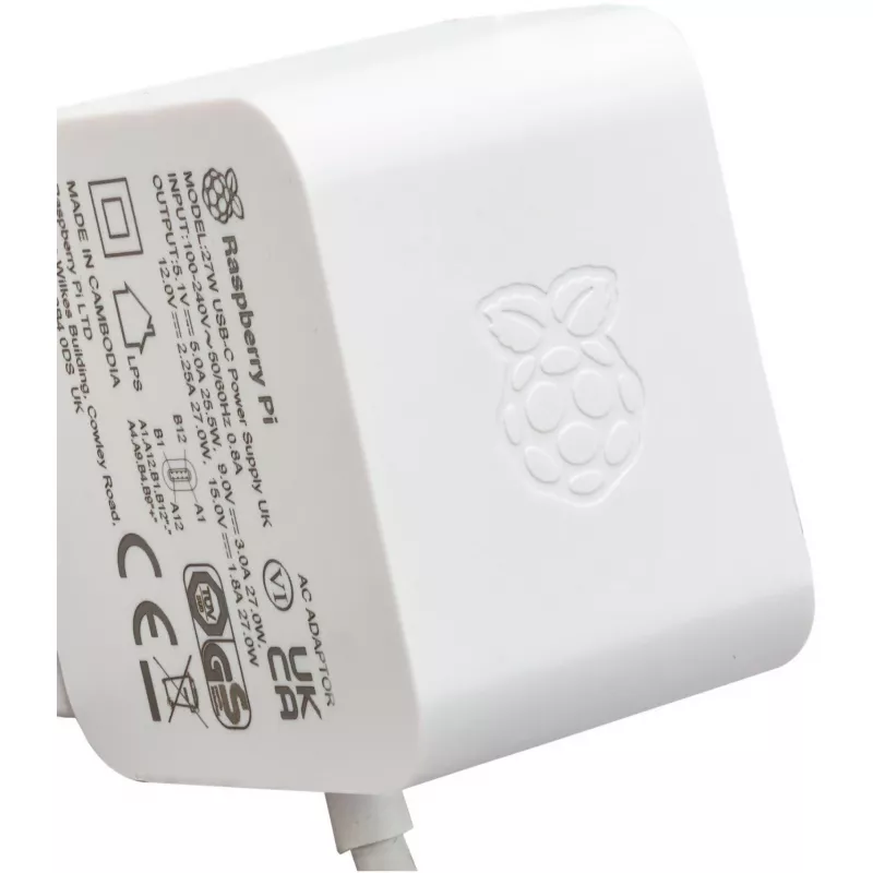 Raspberry Pi SC1152 alimentatore e convertitore di tensione per interni 27 W bianco (SC1152)