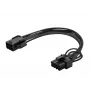 Cavo di alimentazione PCI-Express Savio AK-49 6 pin su 8 pin 0,18 m nero