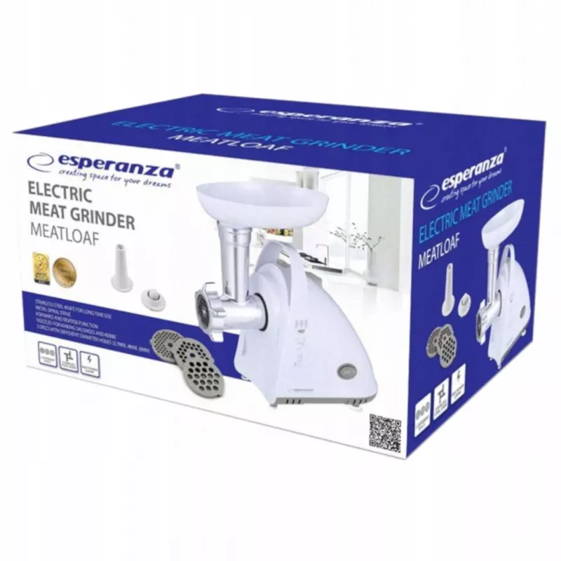 Esperanza EKM031 Meatloaf tritacarne, bianco