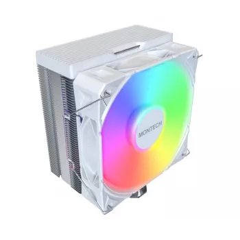 Dissipatore ad aria Montech NX400 ARGB 120 mm bianco — 270 W TDP, FDB, 156×74×120 mm