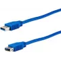 Cavo USB e+p CC 318/1 USB 3.2 Gen 1 1,5 m blu