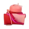 COOLPACK borraccia in silicone Pump 600 ml bambina rosa