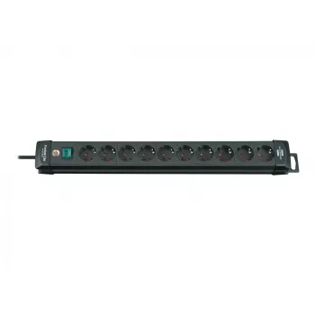 Brennenstuhl 1951100100 ciabatta 3 m 10 prese per interni nero
