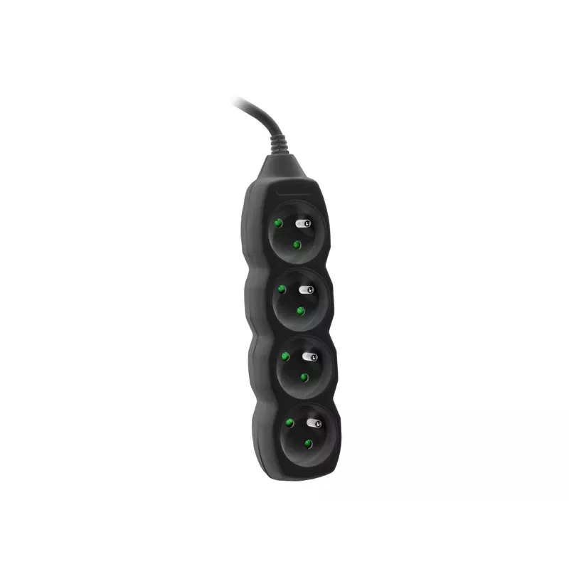 Tracer PowerCord prolunga, 4 prese, 3 m, nero