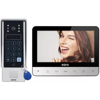 Videocitofono Eura VDP-77A3 con display a colori da 7 pollici, cablato
