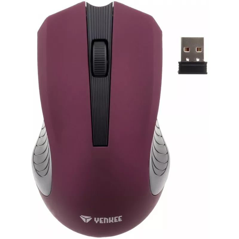 Mouse wireless simmetrico ottico 2,4 GHz, 3 tasti, viola