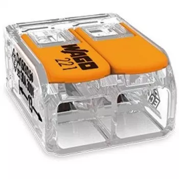 WAGO 221-612 - dritto - 450 V - arancione - trasparente - EN 60664