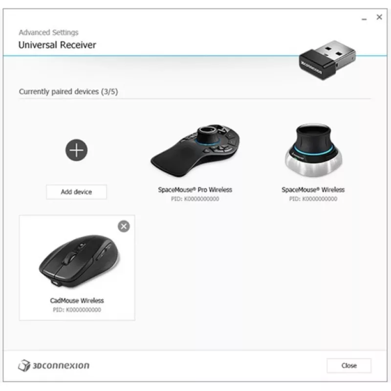 3DCONNEXION Ricevitore universale