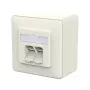 METZ CONNECT presa di connessione E-DAT C6A LSA++ 2 vie AP bianco puro