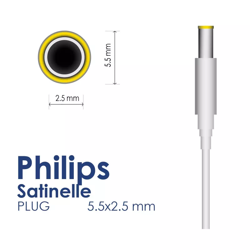 Alimentatore Akyga AK-PD-04 per epilatore Philips Satinelle, 4,7 V, 300 mA, 1,41 W, 1,8 m, bianco