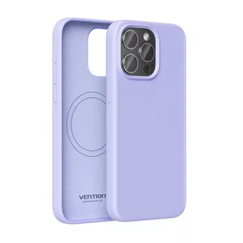 Custodia per cellulare Vention Silicone Case KUFV0-40 per iPhone 15 Pro Max, viola, silicone soft-touch vestibilità sottile