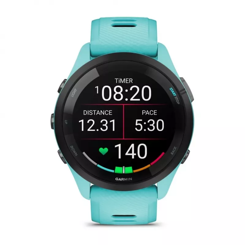 Garmin Forerunner 265 3,3 cm (1,3 inch) AMOLED 46 mm Digital 416 x 416 Pixel Touchscreen nero, blu Wi-Fi GPS (Satellit)