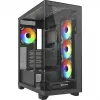 ELITE SHARK CA500, case tower nero, 2x vetro temperato