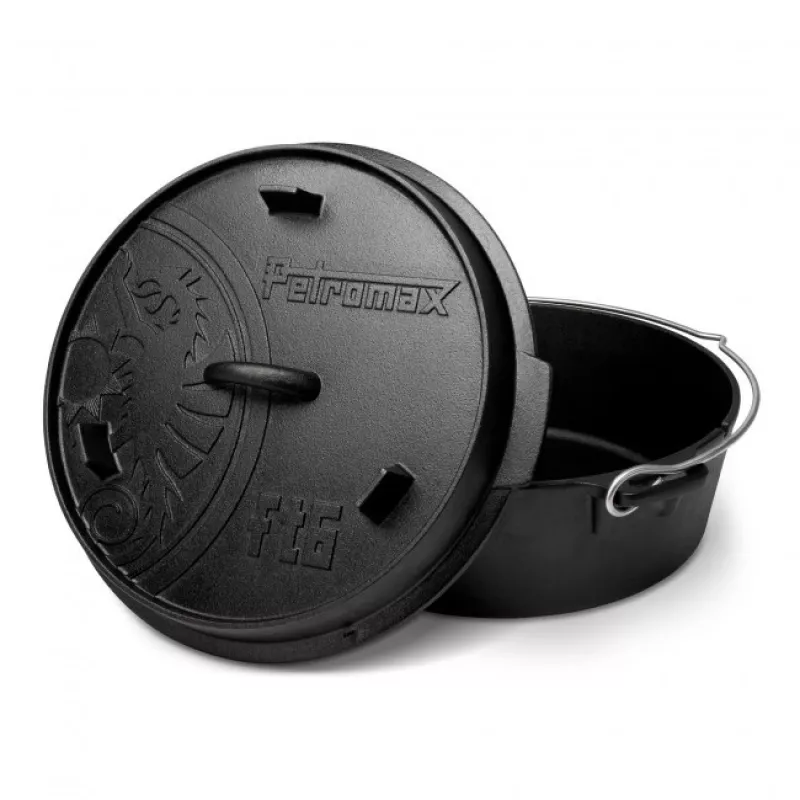 Dutch Oven Petromax ft6-t 5,5 L nero in ghisa