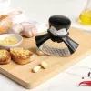 Spremiaglio da tavolo Ototo Design Rockula plastica acciaio inox nero bianco